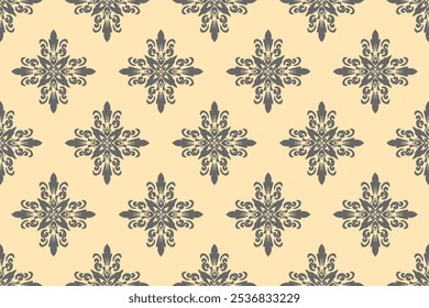 Ikat paisley embroidery on the fabric in Indonesia,India and asian countries, background, curtain, carpet, wallpaper, clothing, wrapping, Batik, vector illustration.