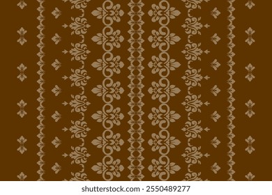 Ikat paisley embroidery on the fabric in Indonesia,India and asian countries, background, curtain, carpet "This content was created using vector drawing tools and software, not generated by AI"