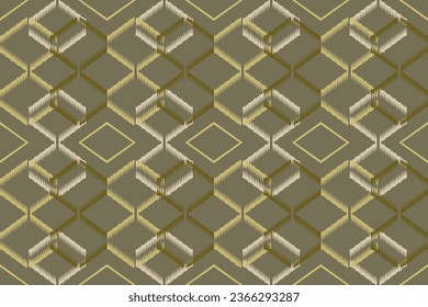 Ikat paisley embroidery.geometric ethnic pattern traditional.Aztec style abstract vector illustration.design for texture,fabric,clothing,wrapping,decoration,print