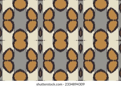 Ikat Paisley Muster Stickereihintergrund. Ikat Seamless Muster Geometric Ethnic Oriental Pattern traditionellen.aztec Stil Abstrakte Vektordesign für Textur, Stoff, Kleidung, Umhüllung, Sarong.
