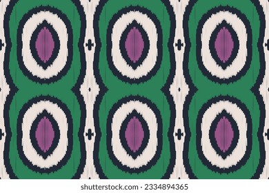 Ikat Paisley Pattern Embroidery Background. Ikat Design Geometric Ethnic Oriental Pattern traditional.aztec Style Abstract Vector illustration.design for Texture,fabric,clothing,wrapping,sarong.