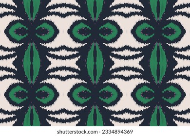 Ikat Paisley Pattern Embroidery Background. Ikat Design Geometric Ethnic Oriental Pattern Traditional. Ikat Aztec Style Abstract Design for Print Texture,fabric,saree,sari,carpet.