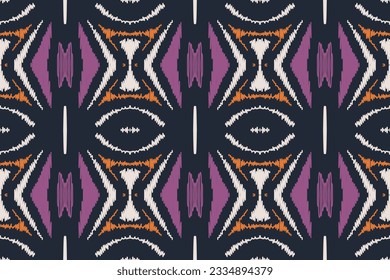 Fondo del bordado del patrón Ikat Paisley. Patrón oriental geométrico de fondo Ikat tradicional.azteca Estilo Abstracto Diseño vectorial para textura, tela, ropa, envoltura, sarong.