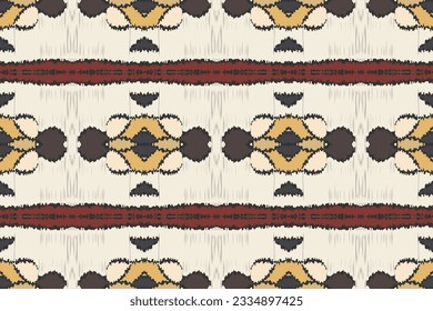 Fondo del bordado del patrón Ikat Paisley. Patrón Ikat Patrón Geométrico Étnico Oriental Tradicional. Diseño abstracto de estilo azteca Ikat para textura impresa, tela, sari, alfombra.