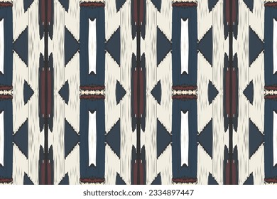 Ikat Paisley Pattern Embroidery Background. Ikat Fabric Geometric Ethnic Oriental Pattern Traditional. Ikat Aztec Style Abstract Design for Print Texture,fabric,saree,sari,carpet.