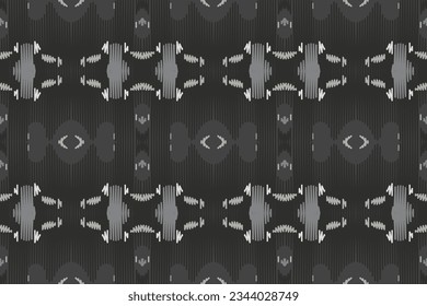 Ikat Paisley Pattern Embroidery Background. Ikat Triangle Geometric Ethnic Oriental Pattern Traditional. Ikat Aztec Style Abstract Design for Print Texture,fabric,saree,sari,carpet.