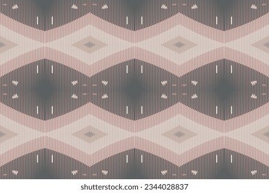 Ikat Paisley Pattern Embroidery Background. Ikat Aztec Geometric Ethnic Oriental Pattern traditional.aztec Style Abstract Vector illustration.design for Texture,fabric,clothing,wrapping,sarong.