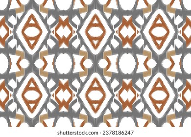 Ikat Paisley Pattern Embroidery Background. Ikat Stripes Geometric Ethnic Oriental Pattern Traditional. Ikat Aztec Style Abstract Design for Print Texture,fabric,saree,sari,carpet.