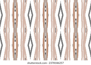Fondo del bordado del patrón Ikat Paisley. Ikat Patrón Geométrico Etnico Oriental sin costura tradicional.Estilo azteca Abstracto Diseño vectorial para Textura, tela, ropa, envoltura, sarong.