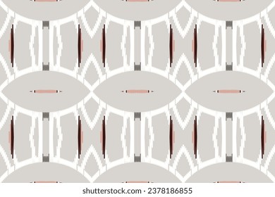 Fondo del bordado del patrón Ikat Paisley. Patrón oriental geométrico de tela de Ikat tradicional. Estilo azteca Abstract Ilustración vectorial.diseño para textura, tela, ropa, envoltura, sarong.