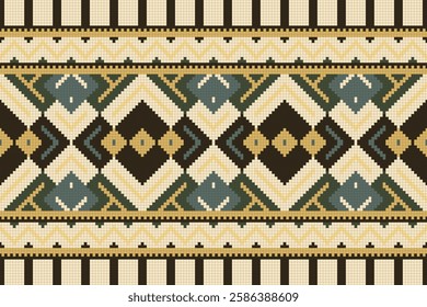 Ikat Paisley Pattern Embroidery Background. Ikat Prints Geometric Ethnic Oriental Pattern Traditional. Ikat Aztec Style Abstract Design for Print Texture,fabric,saree,sari,carpet.