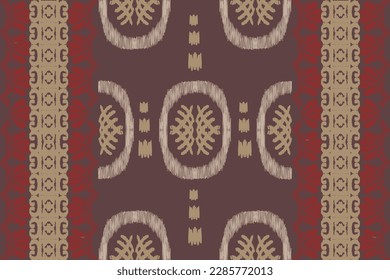 Ikat paisley seamless geometric traditional pattern Aztec abstract pattern.
