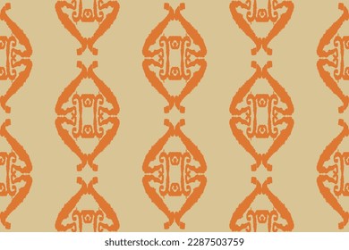 Ikat paisley seamless geometric traditional pattern Aztec abstract pattern.