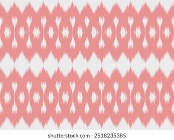 Ikat paisley padrão sem emenda. geométrico étnico oriental padrão sem emenda fundo tradicional. Tom rosa. Estilo asteca, bordado, abstrato, ilustração vetorial. design para textura, tecido, impressão.