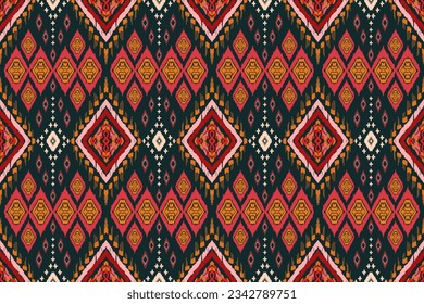 Ikat pattern, Ikat chevron, Paisley pattern, Vector element, Abstract Vector, Batik, fabric embroidery, Ethnic pattern, Ogee, Geometric ethnic, Seamless textile, native american, Background printing.