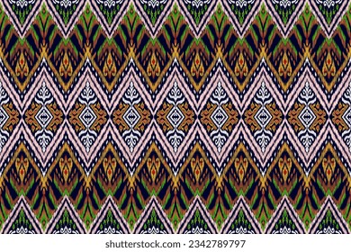 Ikat pattern, Ikat chevron, Paisley pattern, Vector element, Abstract Vector, Batik, fabric embroidery, Ethnic pattern, Ogee, Geometric ethnic, Seamless textile, native american, Background printing.