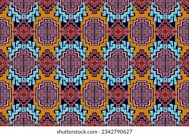 Patrón de Ikat, Ikat chevron, patrón Paisley, elemento vector, vector abstracto, batik, bordado de tela, patrón étnico, Ogeo, etnia geométrica, textil sin foco, norteamericano nativo, impresión de fondo.