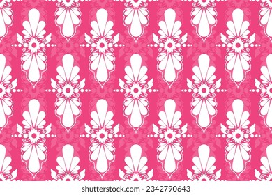 Patrón de Ikat, Ikat chevron, patrón Paisley, elemento vector, vector abstracto, batik, bordado de tela, patrón étnico, Ogeo, etnia geométrica, textil sin foco, norteamericano nativo, impresión de fondo.