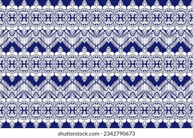 Patrón de Ikat, Ikat chevron, patrón Paisley, elemento vector, vector abstracto, batik, bordado de tela, patrón étnico, Ogeo, etnia geométrica, textil sin foco, norteamericano nativo, impresión de fondo.