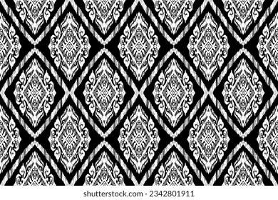 Ikat pattern, Ikat chevron, Paisley pattern, Vector element, Abstract Vector, Batik, fabric embroidery, Ethnic pattern, Ogee, Geometric ethnic, Seamless textile, native american, Background printing.