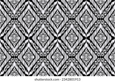 Ikat pattern, Ikat chevron, Paisley pattern, Vector element, Abstract Vector, Batik, fabric embroidery, Ethnic pattern, Ogee, Geometric ethnic, Seamless textile, native american, Background printing.