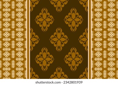 Ikat-Muster, Ikat-Chevron, Paisley-Muster, Vektor-Element, Abstrakter Vektor, Batik, Stoffstickerei, Ethnisches Muster, Ogee, Geometrische ethnische, Nahtlose Textilien, Indianeramerikaner, Hintergrunddruck.