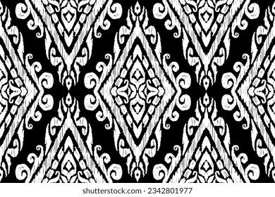 Ikat pattern, Ikat chevron, Paisley pattern, Vector element, Abstract Vector, Batik, fabric embroidery, Ethnic pattern, Ogee, Geometric ethnic, Seamless textile, native american, Background printing.