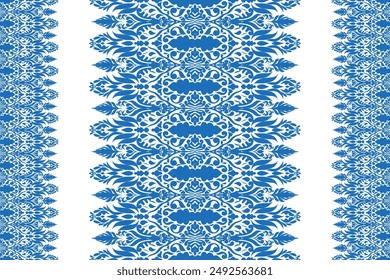 Ikat pattern, Ikat chevron, Paisley pattern, Vector element, Abstract Vector, Batik, fabric embroidery, Ethnic pattern, Ogee, Geometric ethnic, Seamless textile, native american, Background printing.