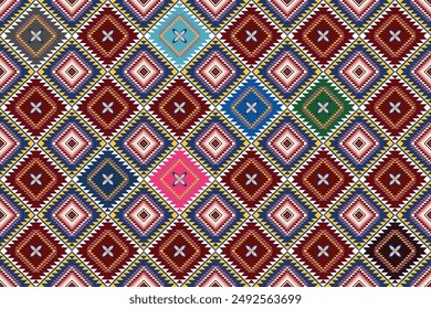 Ikat pattern, Ikat chevron, Paisley pattern, Vector element, Abstract Vector, Batik, fabric embroidery, Ethnic pattern, Ogee, Geometric ethnic, Seamless textile, native american, Background printing.