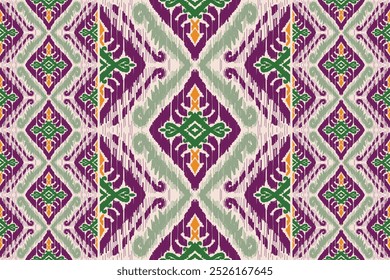 Ikat pattern, Ikat chevron, Paisley pattern, Vector element, Abstract Vector, Batik, fabric embroidery, Ethnic pattern, Ogee, Geometric ethnic, Seamless textile, native american, Background printing.