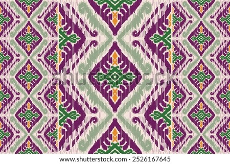 Ikat pattern, Ikat chevron, Paisley pattern, Vector element, Abstract Vector, Batik, fabric embroidery, Ethnic pattern, Ogee, Geometric ethnic, Seamless textile, native american, Background printing.
