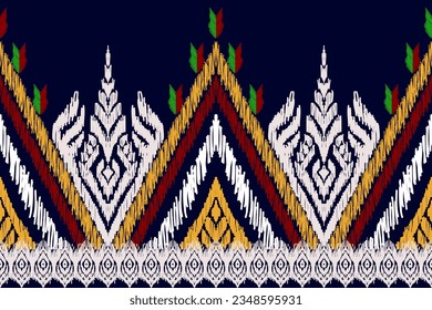 Ikat pattern, Ikat chevron, Seamless textile, native american, Paisley pattern, Vector element, Abstract Vector, Batik, fabric embroidery, Ethnic pattern, Ogee, Geometric ethnic, Background printing.