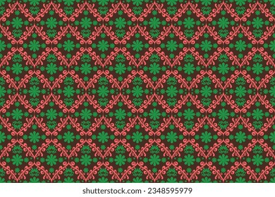 Patrón de Ikat, Ikat chevron, textil sin foco, nativo americano, patrón de Paisley, elemento vectorial, vector abstracto, batik, bordado de tela, patrón étnico, Ogeo, etnia geométrica, impresión de fondo.
