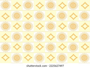 ikat pattern concept combines geometric shapes with tribal symbols in an ikat pattern style. The simple color scheme is perfect for adapting the ikat pattern to textiles such as shirts, blankets, rugs
