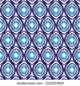 ikat pattern concept, combining geometric shapes into tribal symbols in ikat pattern mixed with African popular colors, ikat pattern for textile business such as shirts, blankets, rugs or backgrounds 