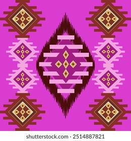 Ikat pattern design , Floral pixel art pattern  
Textile business , Vector Images For printing on Fabric, Wallpaper, Carpet, Ceramics, etc.
