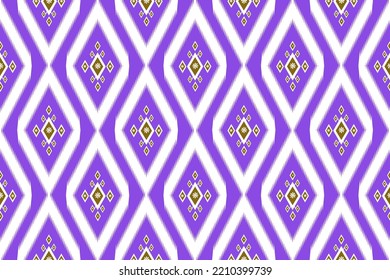 ikat pattern .design purple pastel concept.Ethnic Aztec fabric carpet mat ornament native boho African American chevron textile wallpaper decoration. Geometric line texture vector illustrations.
