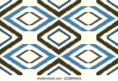 Ikat pattern design.Eethnic ikat pattern oriental African American Mexican Aztec motif textile and bohemian vector. design for background, wallpaper,carpet print, fabric, batik .vector ikat pattern. 