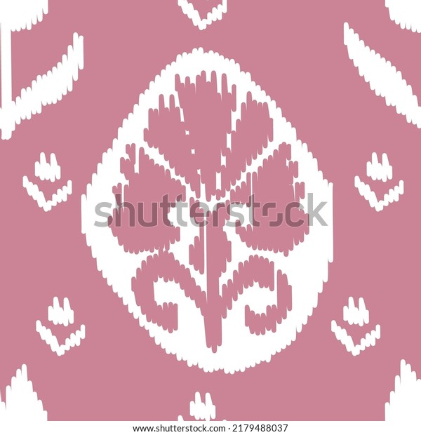 Ikat pattern - digital patterns for fabrics. In\
Uzbek adras or atlas, Ikat is the traditional textile product in\
the central Asian region. This kind of fabric producing in\
Margilan, an old city.