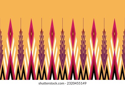 Patrón de Ikat. Patrón étnico oriental afroamericano Indonesia, Asia, con motivos aztecas textil y bohemian.diseño para fondo, papel pintado, alfombras, tela, batik .vector ikat patrón.