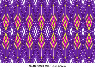 Patrón de Ikat. Alfombra de tela azteca étnica mandala adorno nado boho chevron nativa textil.Patrón de batik geométrico ilustraciones transdérmicas orientales vectoriales. Estilo bordado.