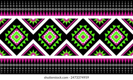 Ikat Pattern Ethnic Geometric native tribal boho motif aztec textile fabric carpet mandalas African American background backdrop illustrations tile paper flower texture fabric ceramic wallpaper
