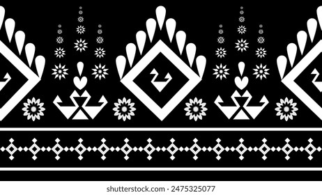 Ikat Pattern Ethnic Geometric native tribal boho motif aztec textile fabric carpet mandalas African American background backdrop illustrations tile paper flower texture fabric ceramic wallpaper