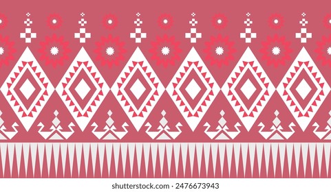 Ikat Pattern Ethnic Geometric native tribal boho motif aztec textile fabric carpet mandalas African American background backdrop illustrations tile paper flower texture fabric ceramic wallpaper