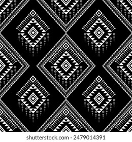 Ikat Pattern Ethnic Geometric native tribal boho motif aztec textile fabric carpet mandalas African American background backdrop illustrations tile paper flower texture fabric ceramic wallpaper