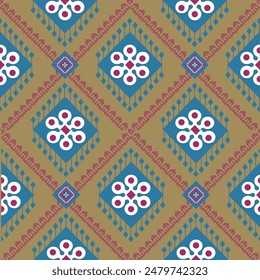 Ikat Pattern Ethnic Geometric native tribal boho motif aztec textile fabric carpet mandalas African American background backdrop illustrations tile paper flower texture fabric ceramic wallpaper
