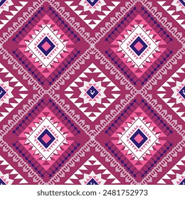 Ikat Pattern Ethnic Geometric native tribal boho motif aztec textile fabric carpet mandalas African American background backdrop illustrations tile paper flower texture fabric ceramic wallpaper
