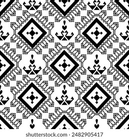 Ikat Pattern Ethnic Geometric native tribal boho motif aztec textile fabric carpet mandalas African American background backdrop illustrations tile paper flower texture fabric ceramic wallpaper