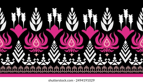 Ikat Pattern Ethnic Geometric native tribal boho motif aztec textile fabric carpet mandalas African American background backdrop illustrations tile paper flower texture fabric ceramic wallpaper