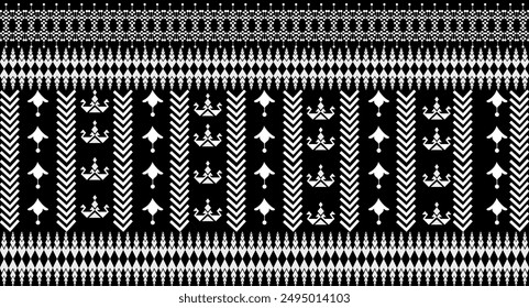 Ikat Pattern Ethnic Geometric native tribal boho motif aztec textile fabric carpet mandalas African American background backdrop illustrations tile paper flower texture fabric ceramic wallpaper